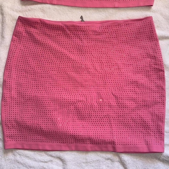 Barbie limited edition 2 piece set XXL stretch rhinestone with Barbie zipper - Picture 4 of 6